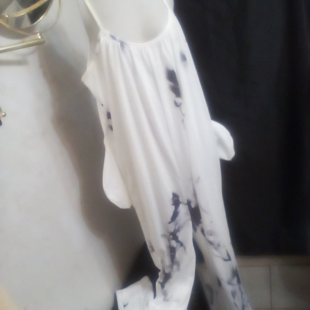 One piece spaghetti strap attached to pants